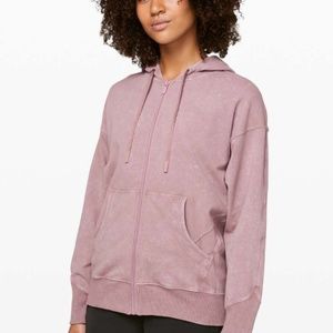 Lululemon ready to roll zip hoodie in vintage mauve sz 4